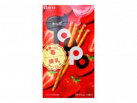Pocky japonais bâtonnets au chocolat et fraise Lotto 72g