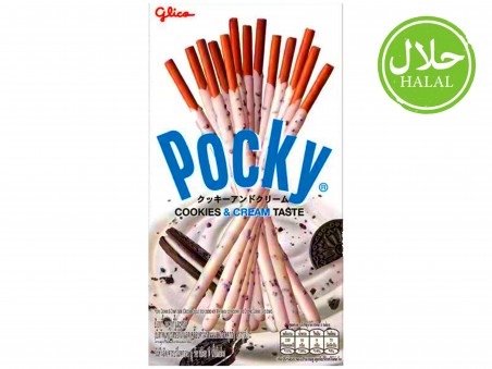Pocky japonais bâtonnets coockie & crème Glico 45g