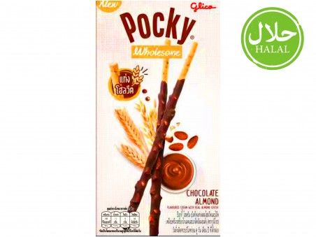 Pocky japonais bâtonnets chocolat & amandes Glico 36g